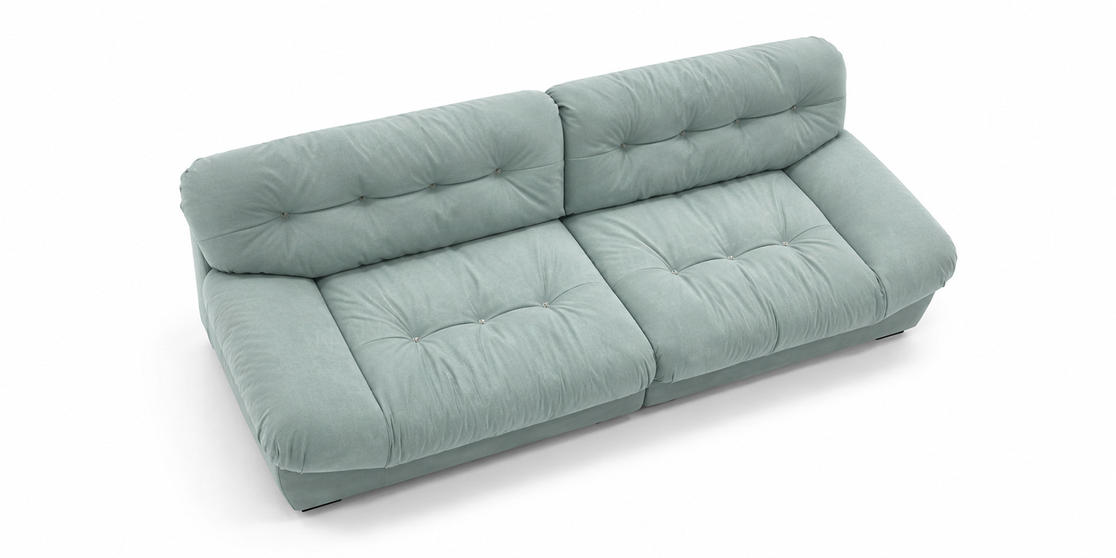 RSK2320 Oversized Tufted Fabric Lounge Sofa